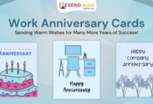 Work anniversary cards